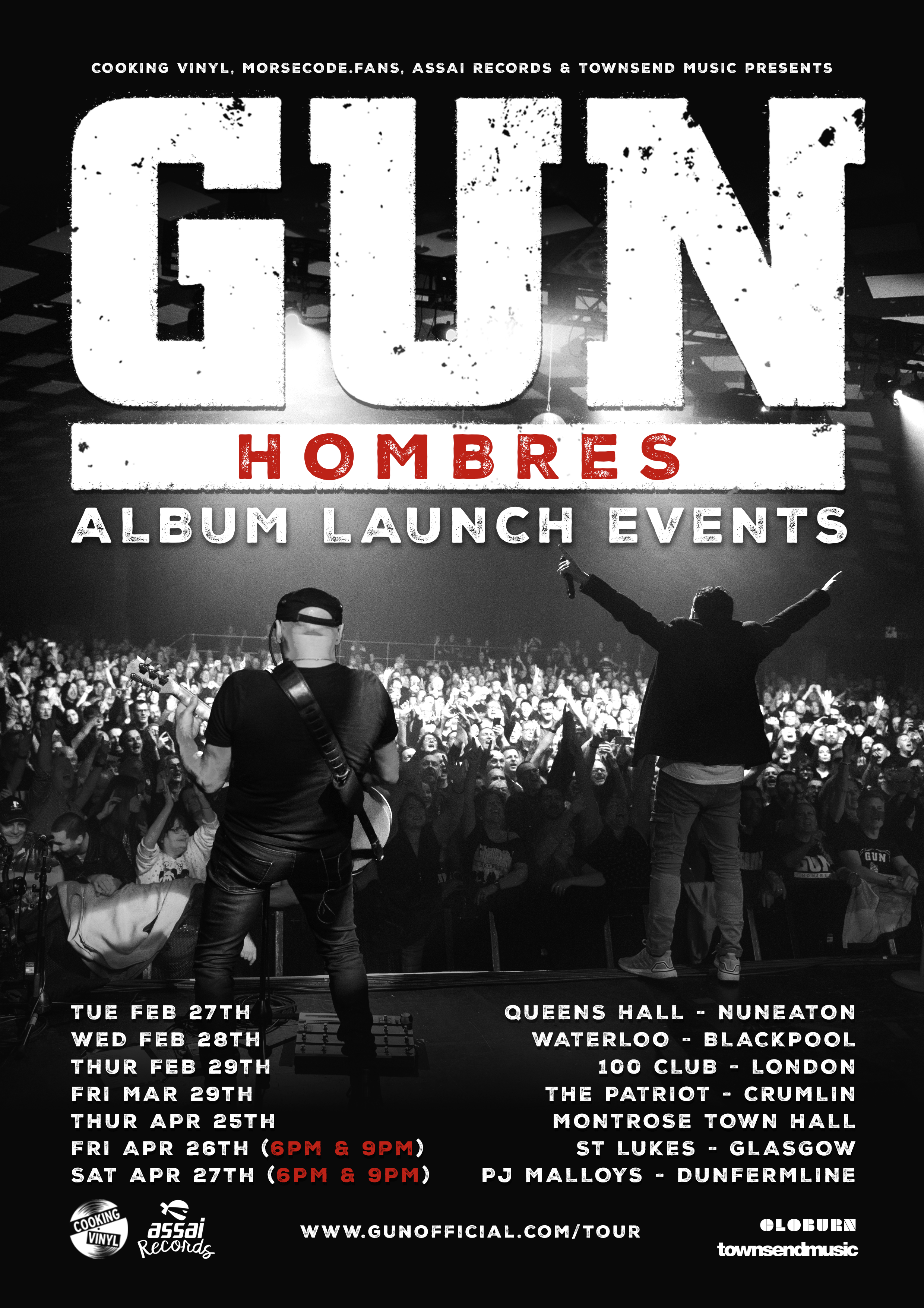 GUN Album Launch The Crew Rock Bar Midlands