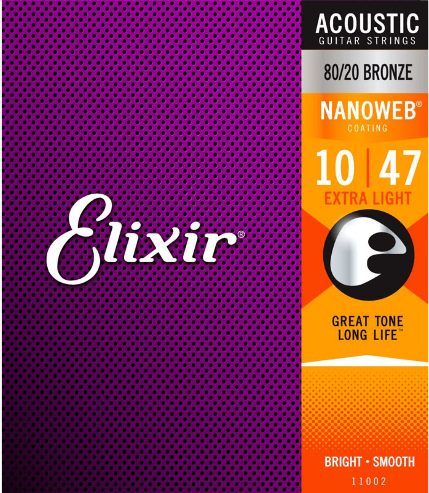 Elixir Acoustic Guitar Strings 10 47 Extra Light The Crew Rock